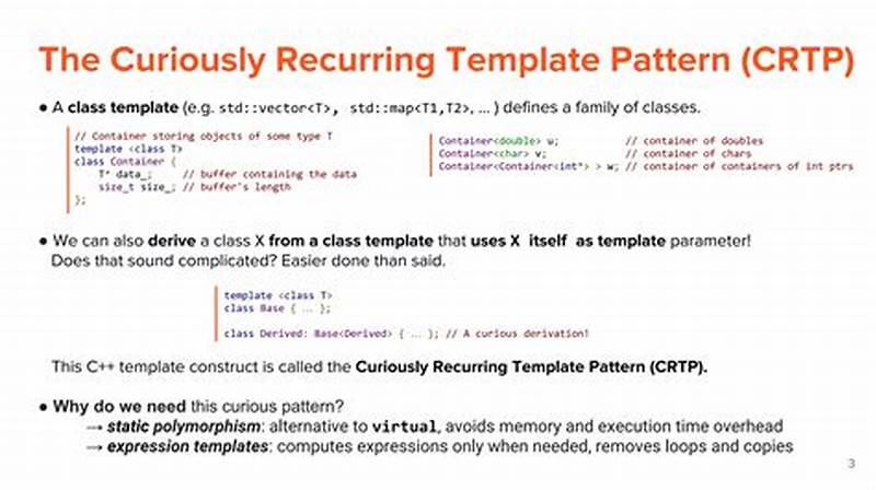 Curiously Recurring Template Pattern C++ Example