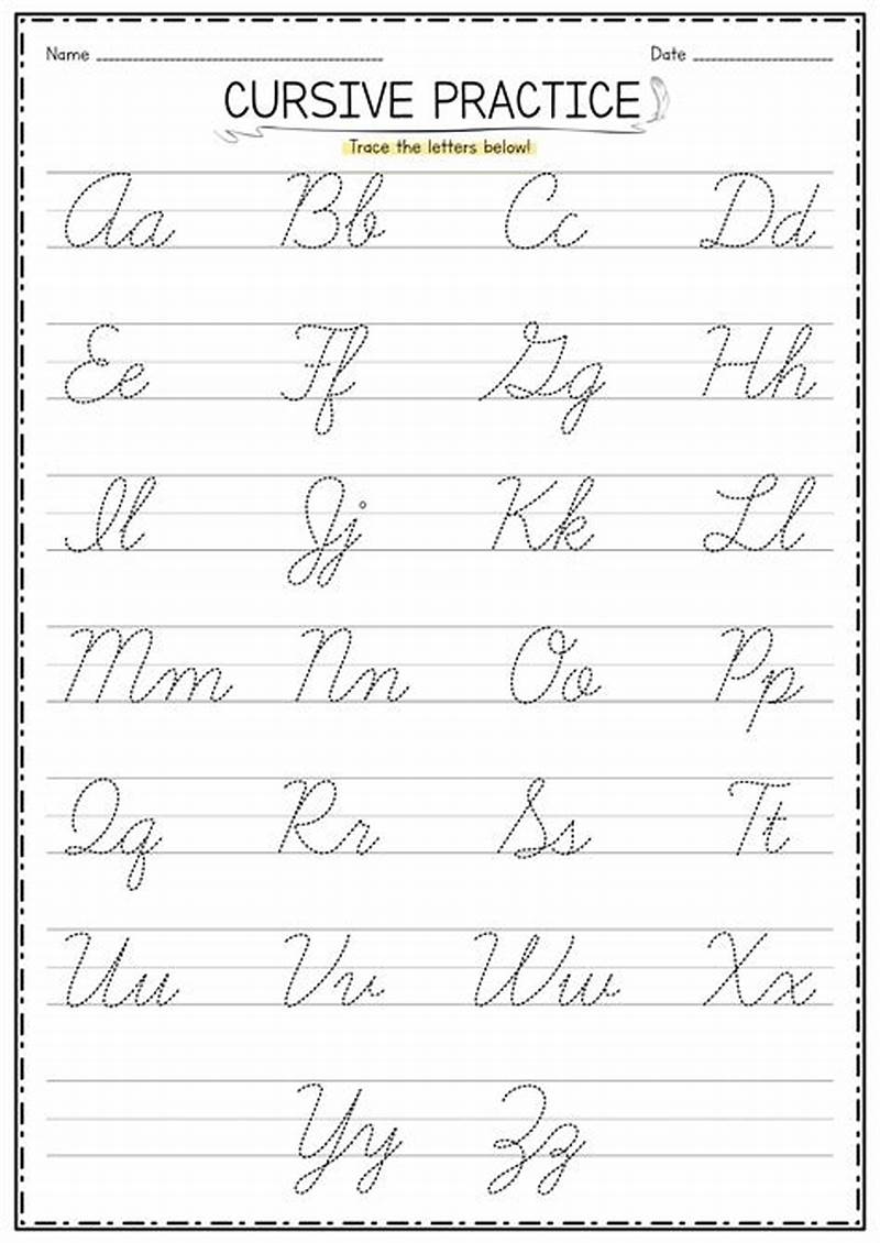 Cursive Practice Sheets Printable