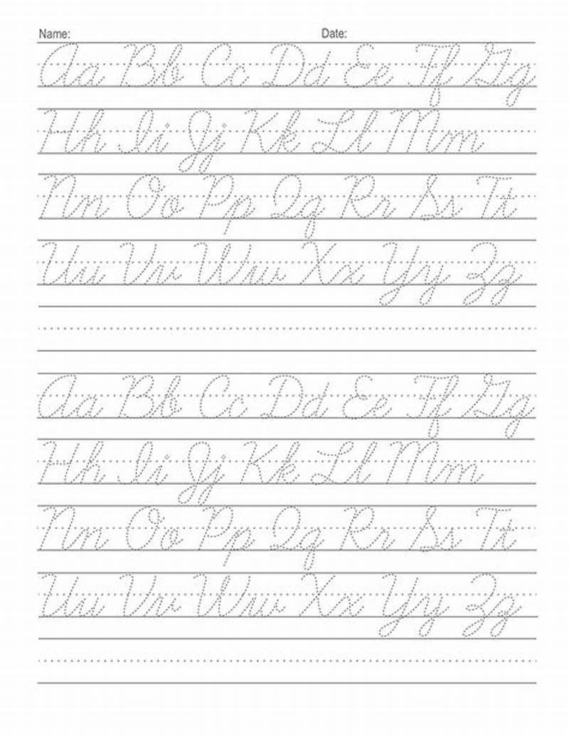 Cursive Writing Printable