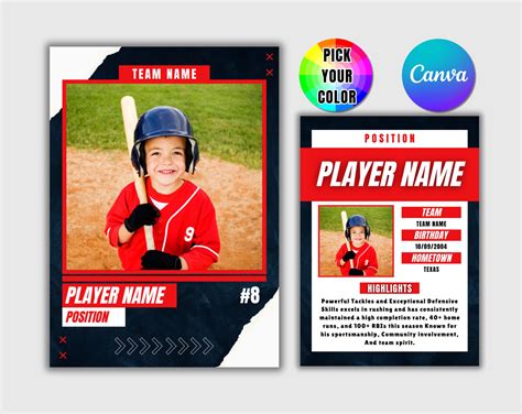 Custom Baseball Cards Template