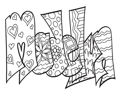 Custom Coloring Pages Printable