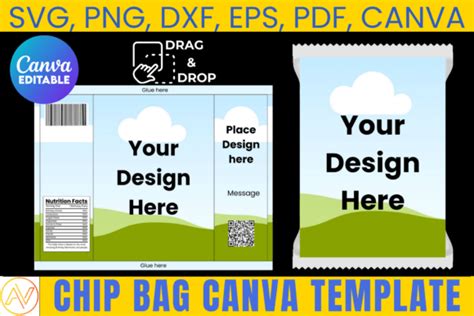 Custom Potato Chip Bag Template