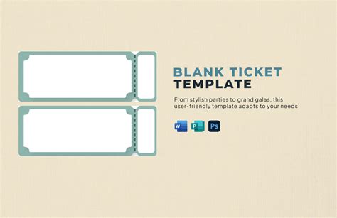 Customizable Ticket Template