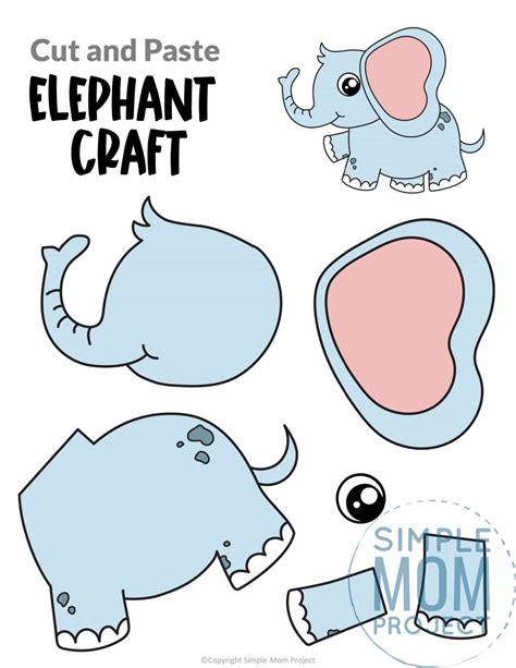 Cut Out Elephant Template