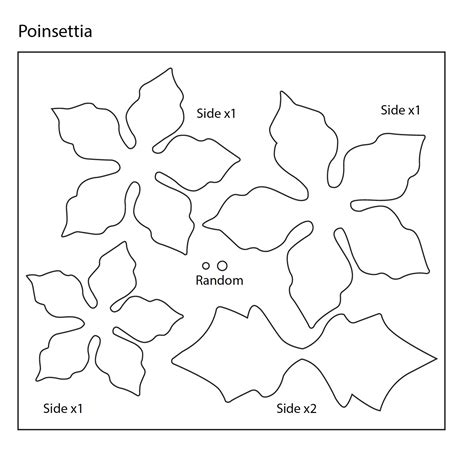 Cut Out Poinsettia Pattern Printable