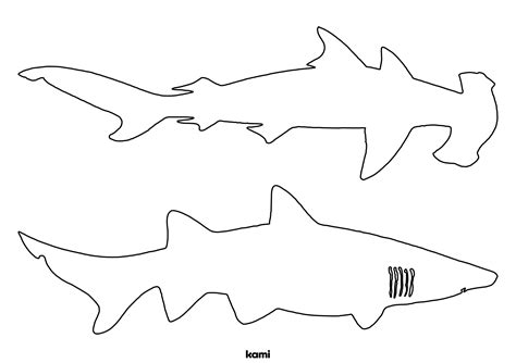 Cut Out Shark Template