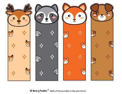 Cute Bookmarks Printable