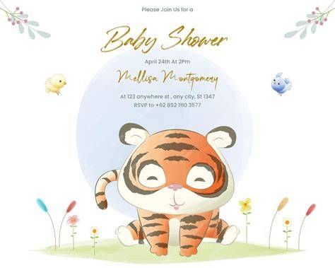 Cute Character Baby Shower Invitation