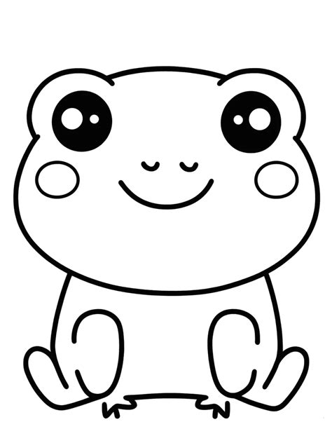 Cute Frog Coloring Pages Printable