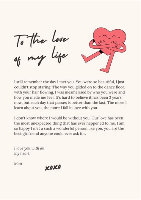 Cute Love Letter
