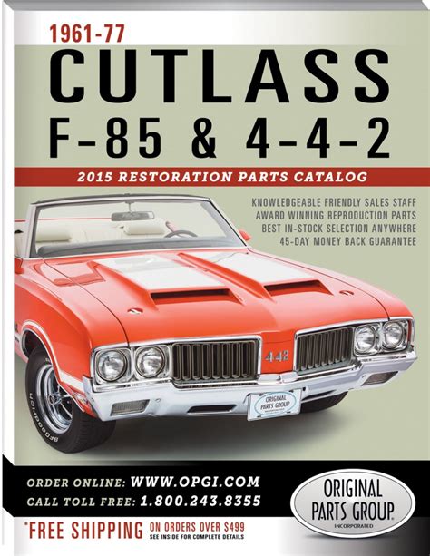 Cutlass Parts Catalog