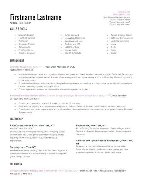 Cv Template Free Reddit