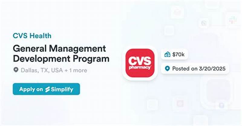 Cvs Health General Management Development Program Salary