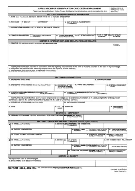 Form 1172 2 Printable