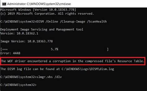 DISM Error: WOF Driver Corruption & Resource Table Issues Explained