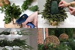DIY Christmas Wreath Evergreen Cuttings