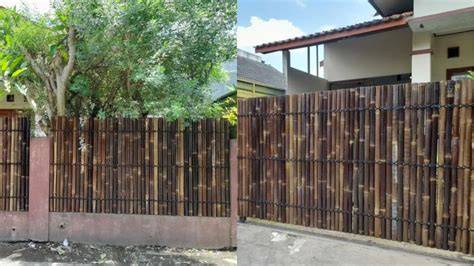 DIY Pagar Bambu Minimalis