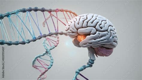 DNA strand brain cells