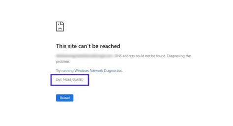 DNS Probe Failed