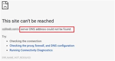 DNS Error Problem