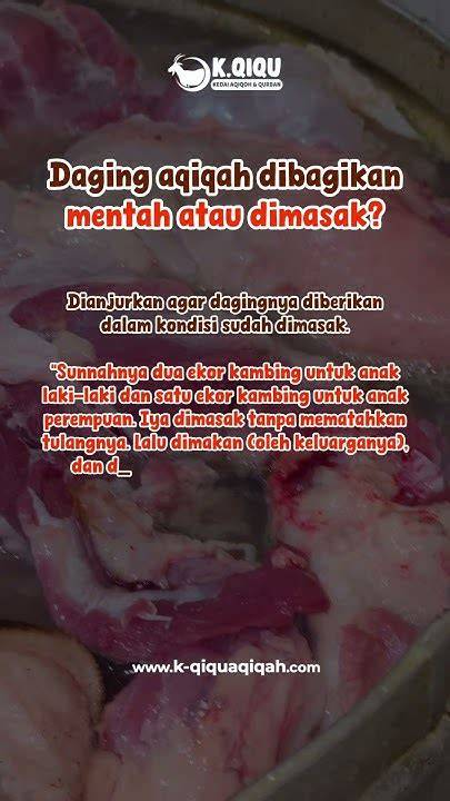 Daging aqiqah dimasak