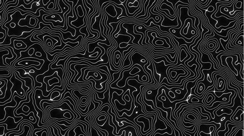 Dark Abstract Height Map Pattern Loop Animation