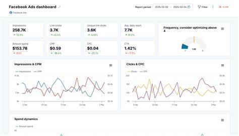 Dashboard Profesional Facebook