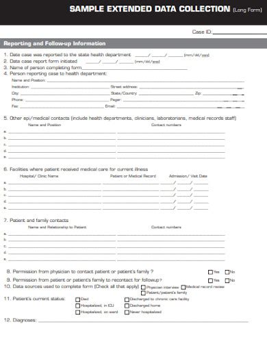 Data Collection Form Template