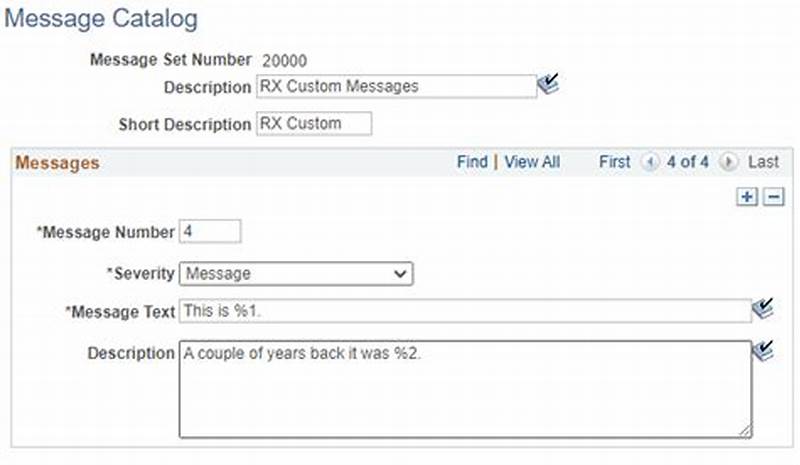 Data Mover Script For Message Catalog In Peoplesoft