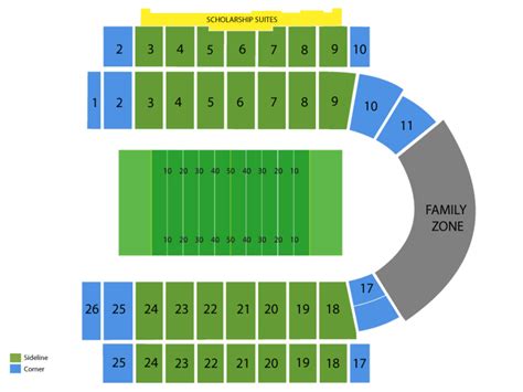 David Booth Memorial Stadium Seating Chart