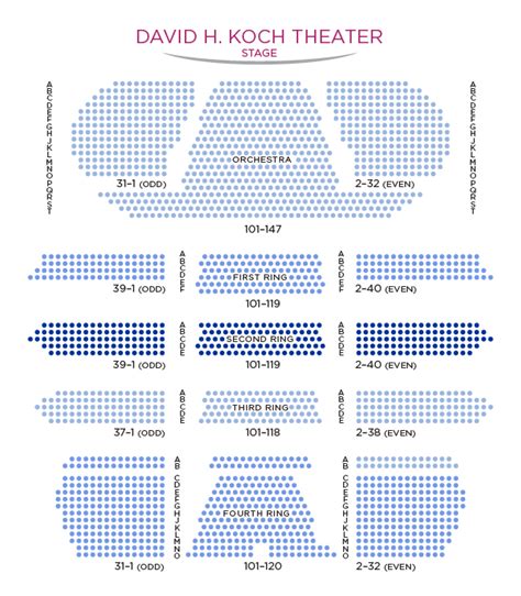 David Koch Theater Seating Chart