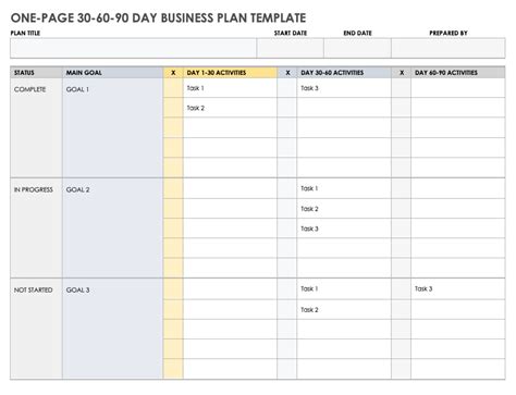 Day Plan Template