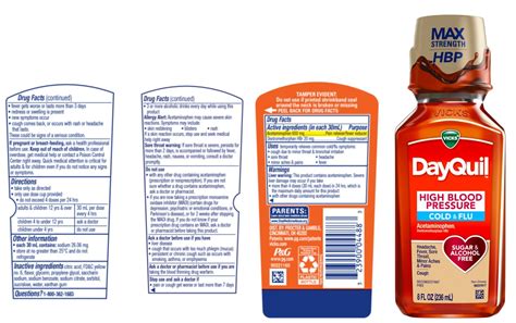Dayquil Liquid Dosage Chart