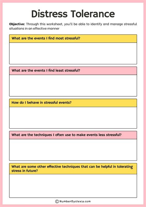 Dbt Printable Worksheets