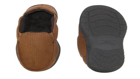 Dearfoam Mens Slippers Size Chart