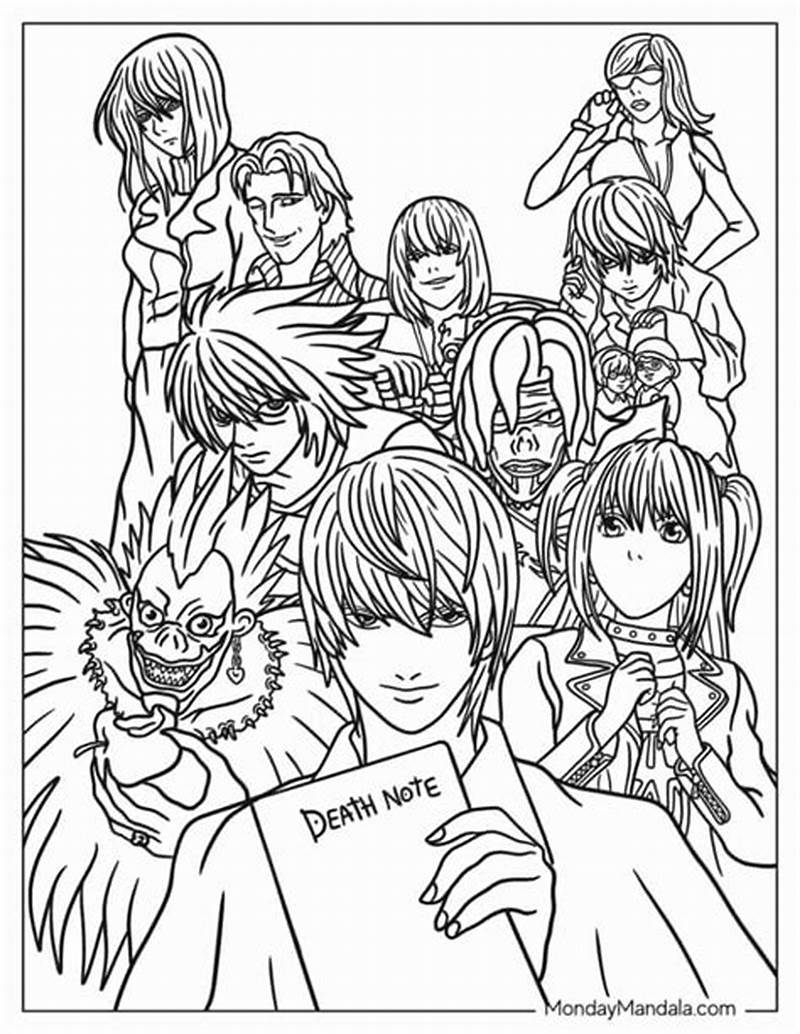 Death Note Coloring Pages