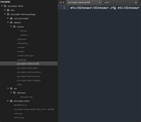 Debian etc folder