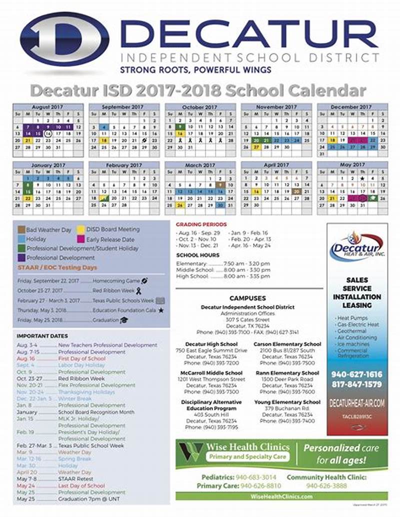 Decatur Isd 24-25 Calendar