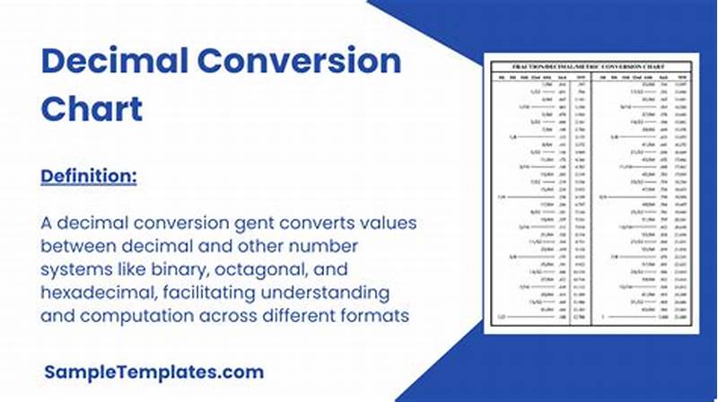 Decimalisation Conversion Chart