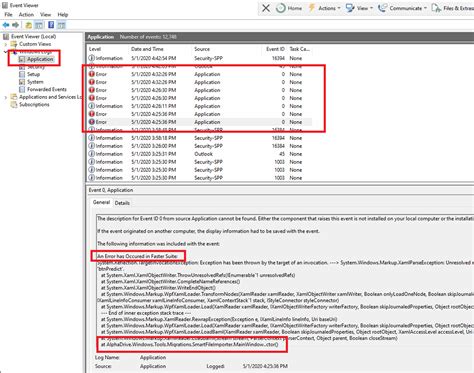 Decoding FRS Event Log Errors
