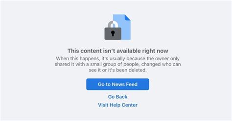 Decoding the Content Unavailable Message on Facebook