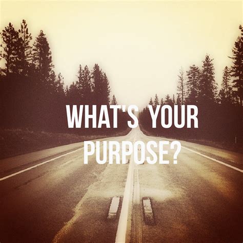 Define your purpose
