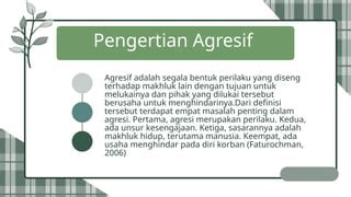 Definisi Agresif