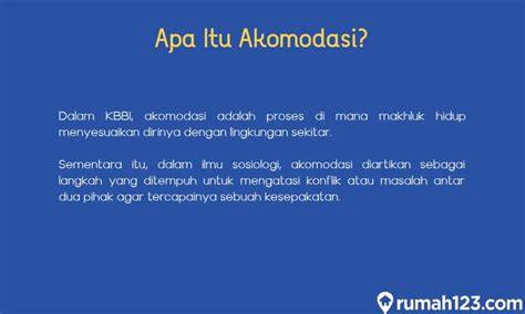 Definisi Akomodasi