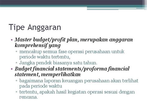 Definisi Anggaran