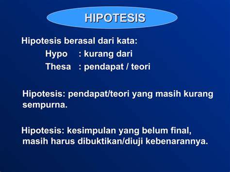 Definisi Hipotesis