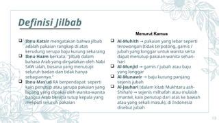 Definisi Jilbab dalam Bahasa