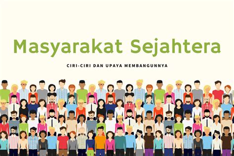 Definisi Masyarakat Sejahtera