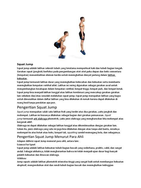 Definisi Mendalam Squat Jump