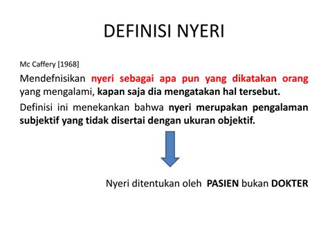 Definisi Nyeri
